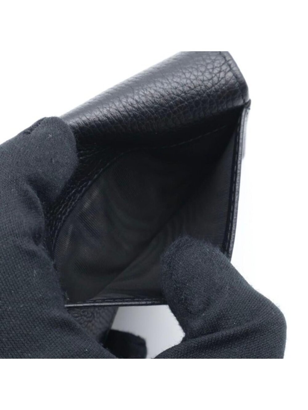 Prada Card Case Metal Logo Black Business Holder - Picture 6 of 10